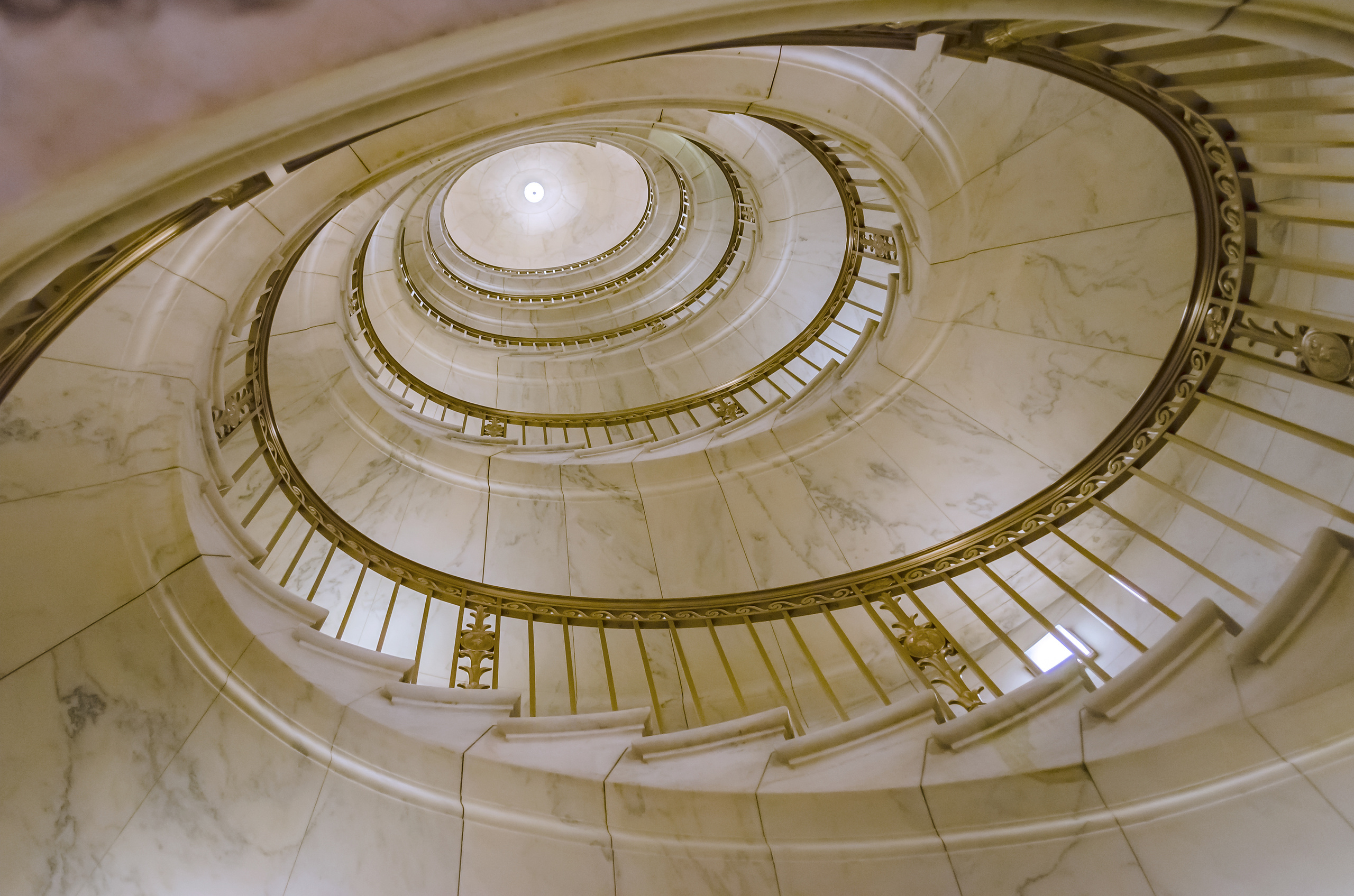 Spiral staircase inside the Supreme Court